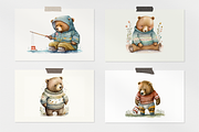 Cute Bears Watercolor Collection, a Decorative Illustration by artsy-fartsy (Thumbnail 10 of 12)
