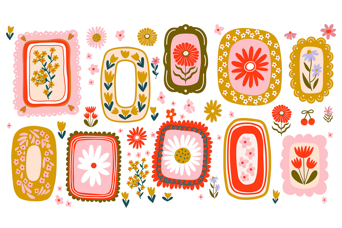 Dopamine folk art, a Decorative Illustration by Chikovnaya (Photo 4 of 15)