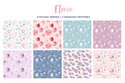 Florie Watercolor Design Kit, an Illustration by KitsPix (Thumbnail 8 of 11)