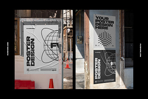 Urban Poster Wall Mockups 3