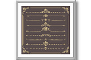 Vintage Big Set of Horizonyal Vector, a Decorative Illustration by FineArtStudio (Thumbnail 3 of 3)