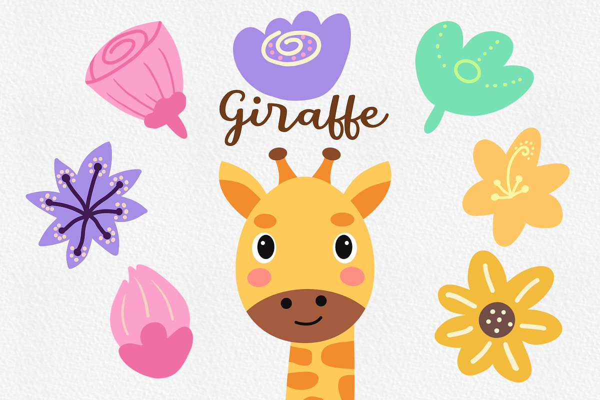 Cute Animals Portrait Illustration 1, an Animal Illustration by Vectorheroes (Photo 5 of 9)