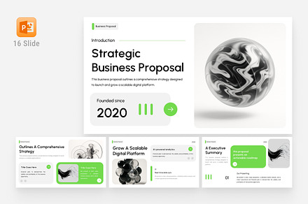 Minimalist Business Proposal Deck