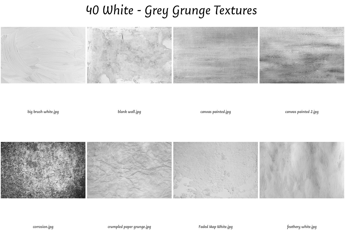 40 Neutral White Grunge Textures, a Texture Graphic by dyrkwyst textures (Photo 2 of 8)