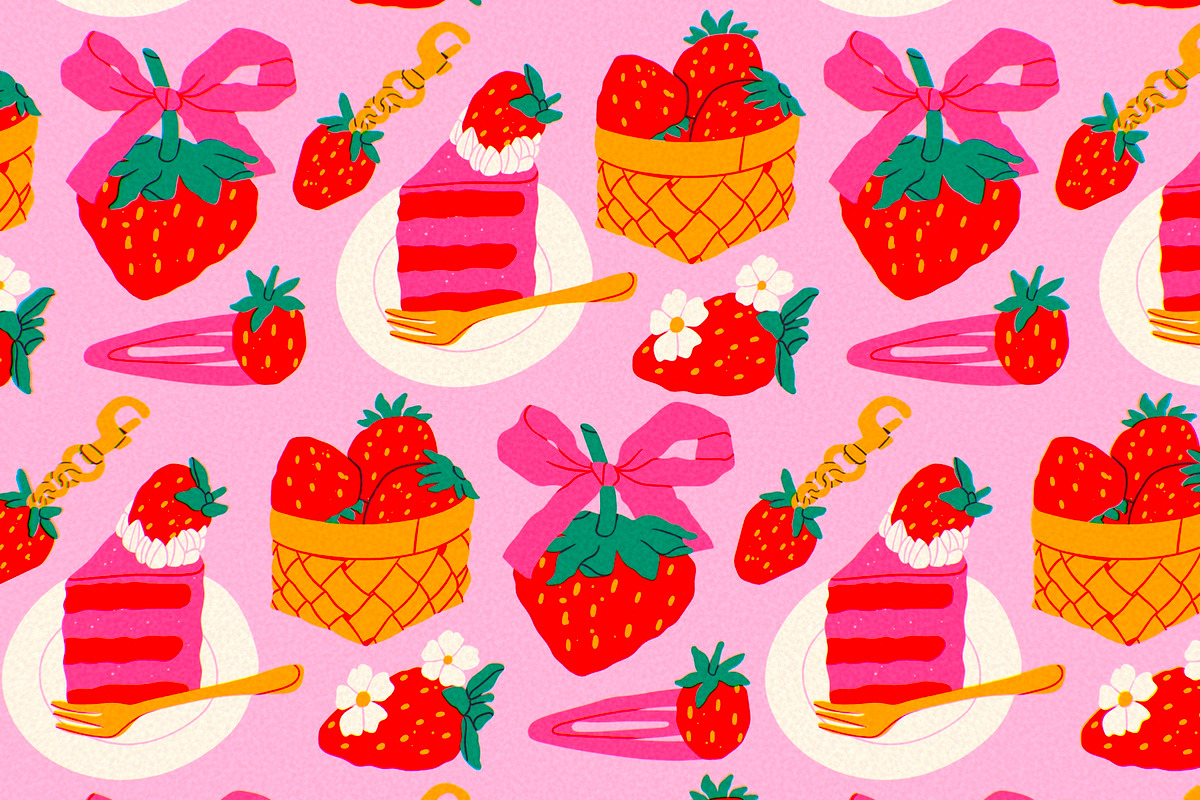 Strawberry, a Food Illustration by Twisted Tail (Photo 2 of 6)