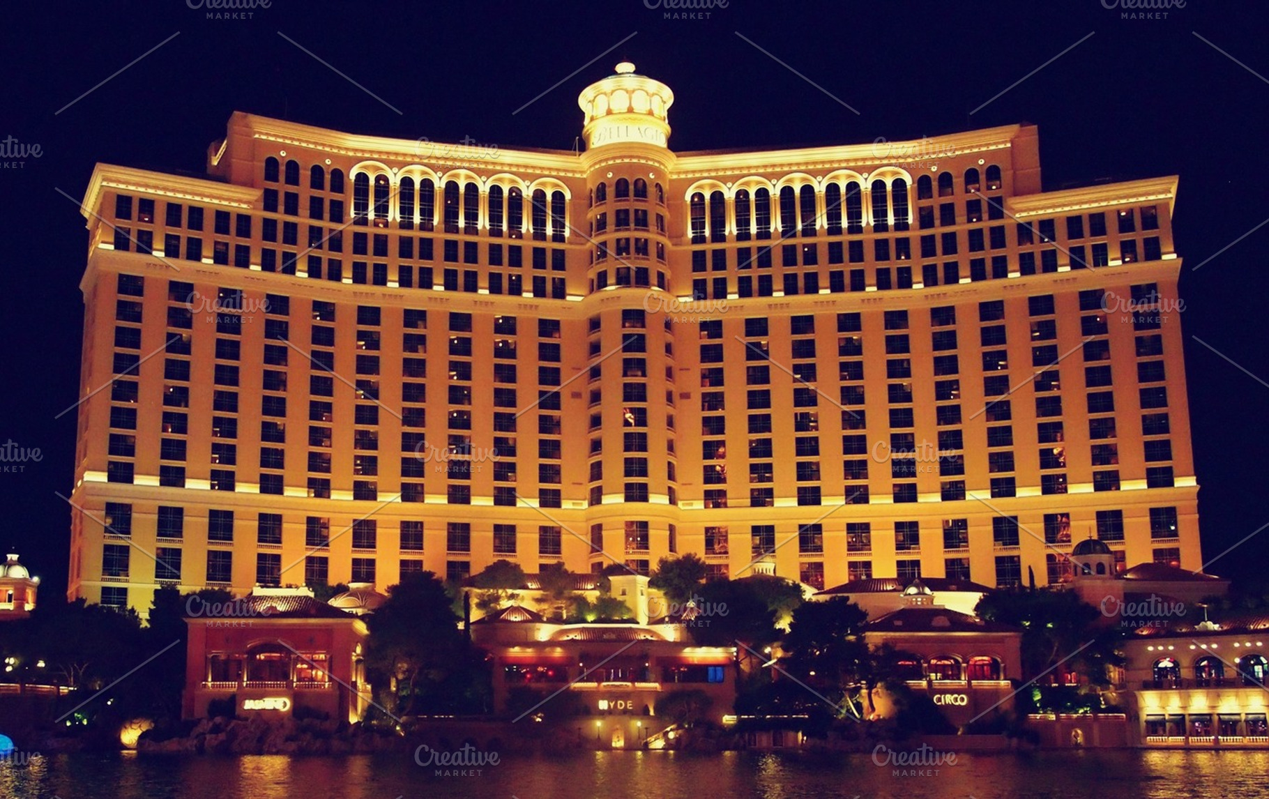 Bellagio stock photo containing bellagio and las