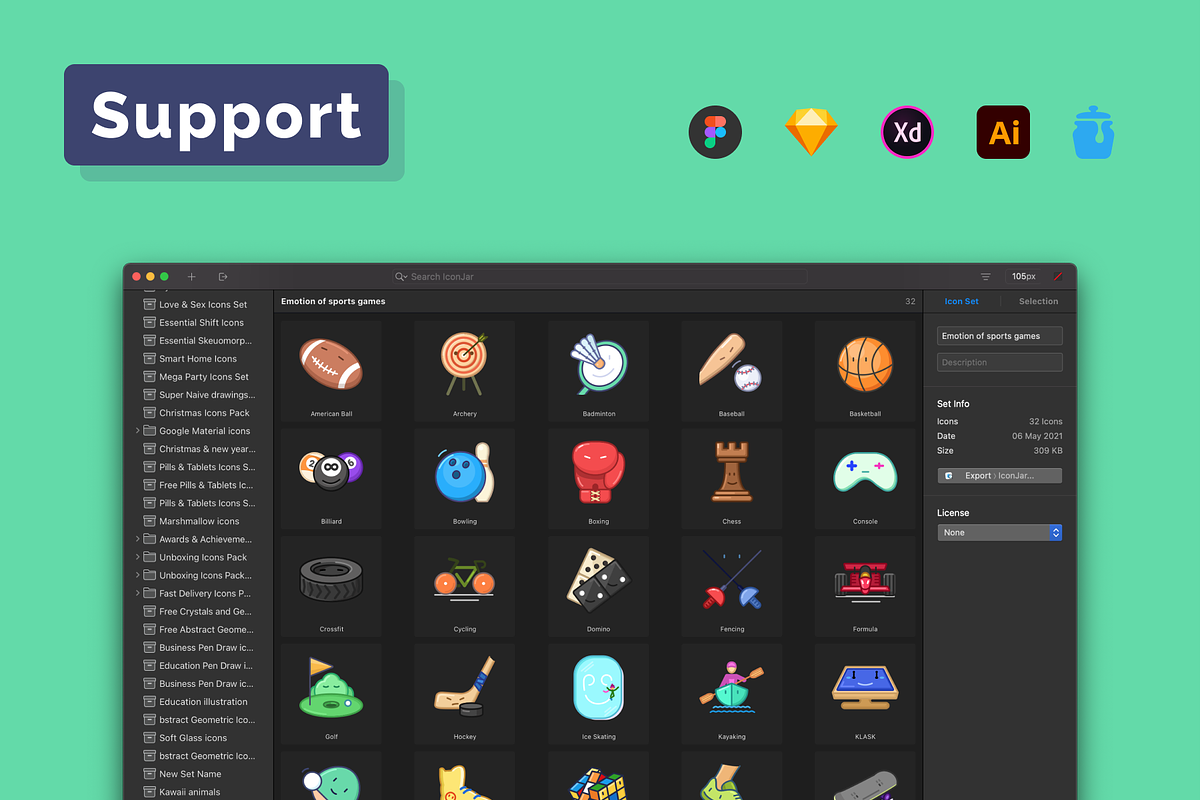 Emotion of sports games icons set, an Emoji Icon by Amazing Custom Icons (Photo 5 of 6)