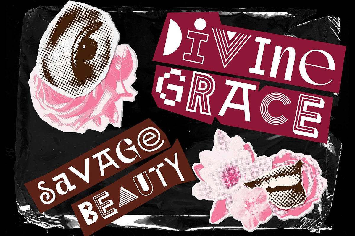 Mixed Font - Unpopular Montage, a Font by Arterfak Project (Photo 4 of 12)