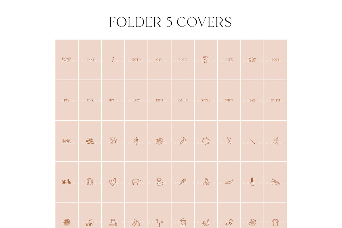 Terra Cotta Instagram Story Covers, a Social Media Template by Indie Grace Design (Photo 7 of 8)
