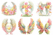 Whimsical Easter Heaven Angel Wings, an Illustration by Daily.Designs (Thumbnail 4 of 8)