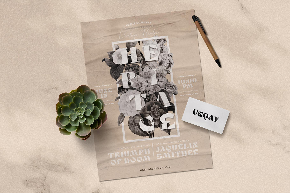 VEQAY Typeface, a Serif Font by alit design (Photo 9 of 15)