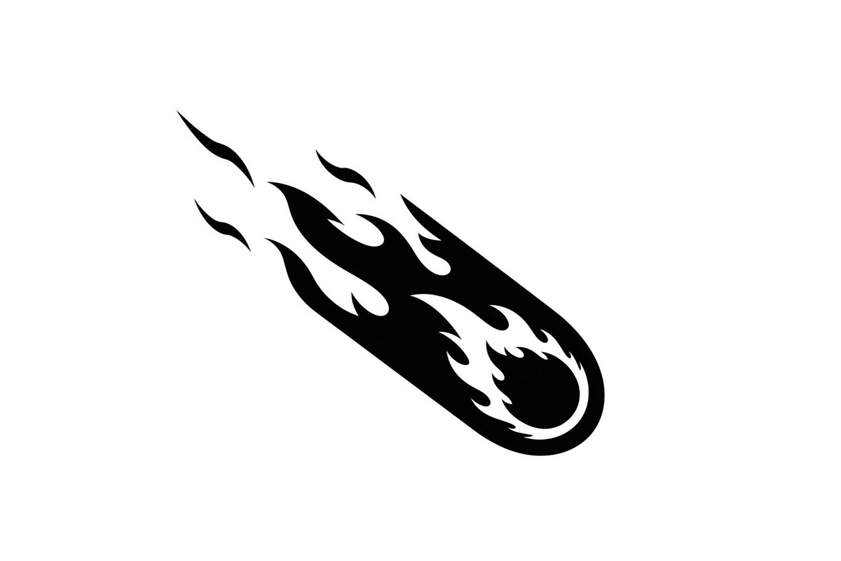 Fire Meteor Comet Silhouette Bundle, an Illustration by Designs_River (Photo 32 of 51)