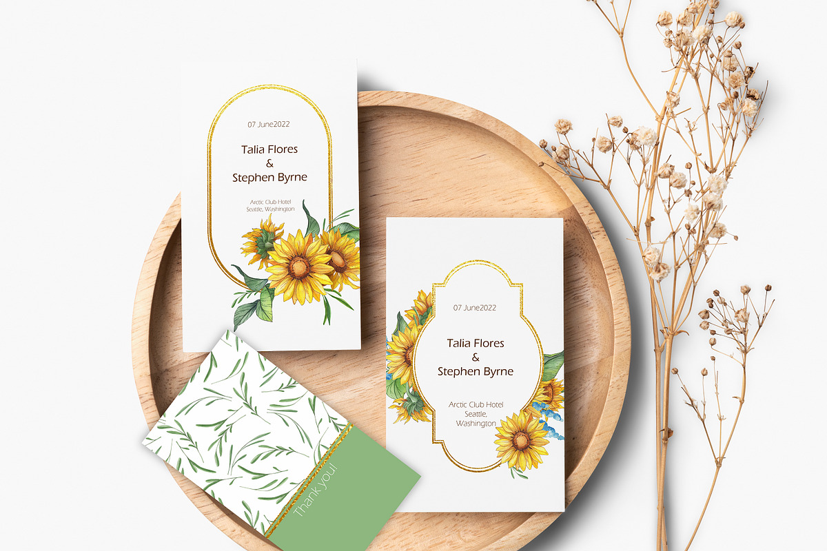 Sunflower watercolour collection., a Decorative Illustration by DamriNa art (Photo 6 of 10)