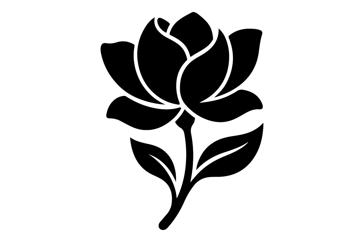 Floral Rose Lotus Silhouette, an Object Graphic by Gfx_Store (Photo 12 of 14)
