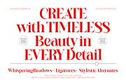 Whispering Beadows Modern Serif, a Serif Font by timelesstype.co (Thumbnail 1 of 10)