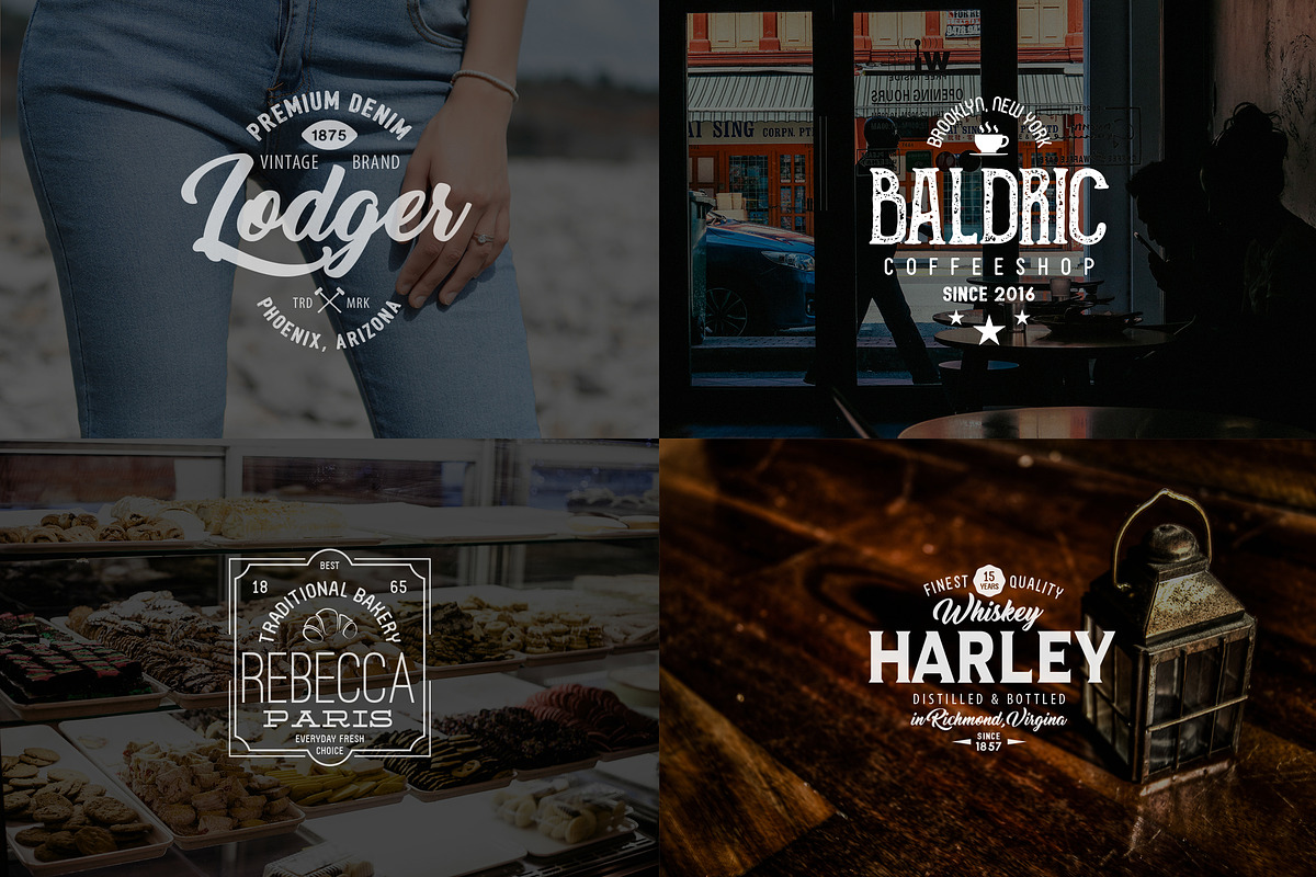 10 Vintage Logo Templates, a Branding & Logo Template by AlmaWorks (Photo 4 of 5)