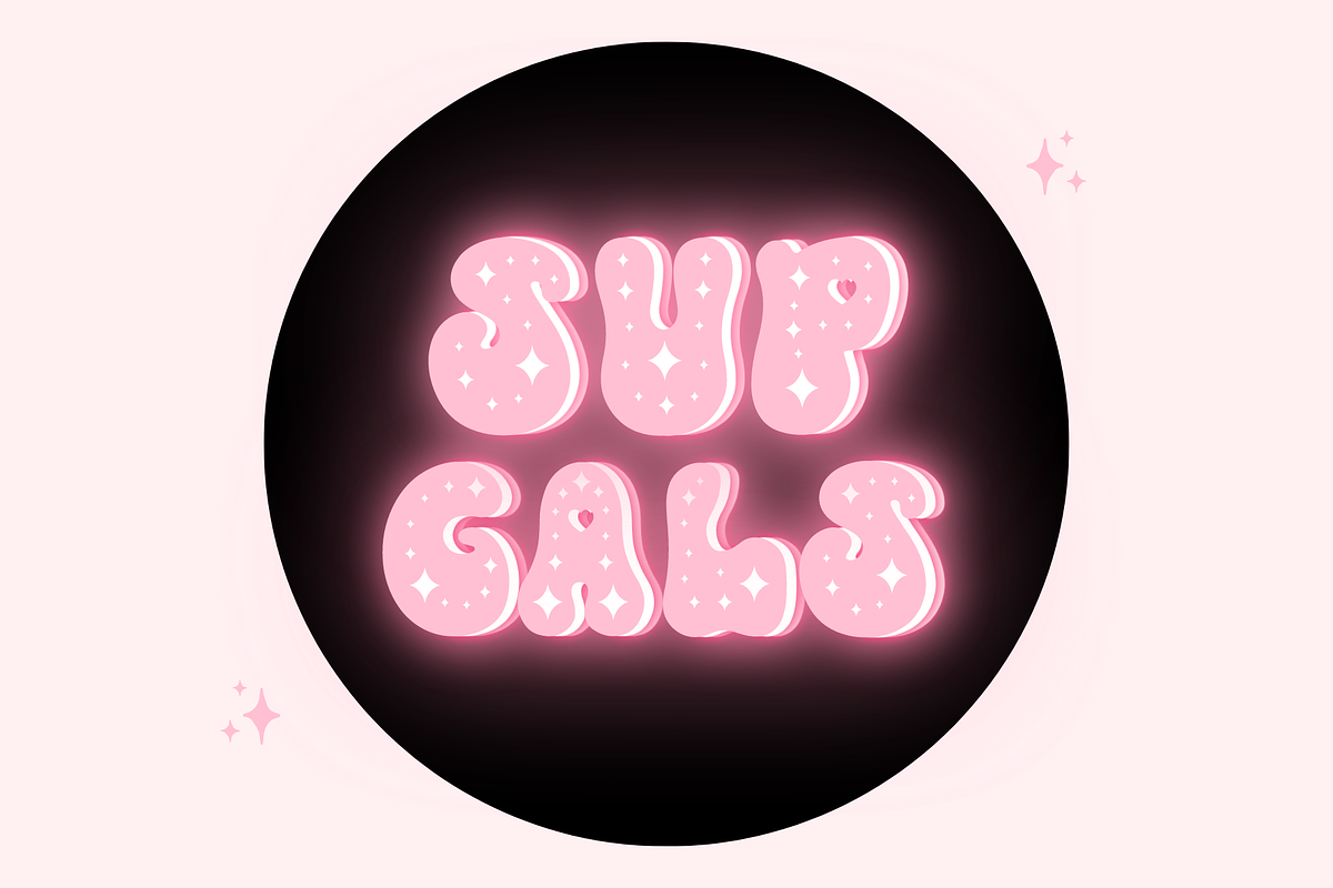 Sparkle Groovy Cute Decorative Font, a Font by Kanink Studio (Photo 8 of 13)