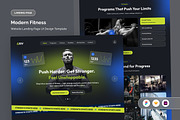 Energetic Fitness Landing Page UI, a Landing Page Template by twinstd (Thumbnail 1 of 5)
