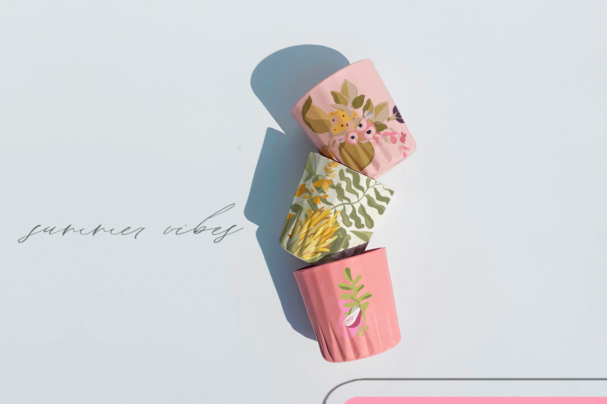 Pastel digital abstact flower bundle, a Decorative Illustration by 60secondsArt (Photo 14 of 14)