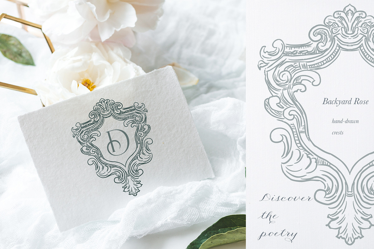Crests Atelier Collection, a Decorative Illustration by Backyard Rose (Photo 7 of 14)