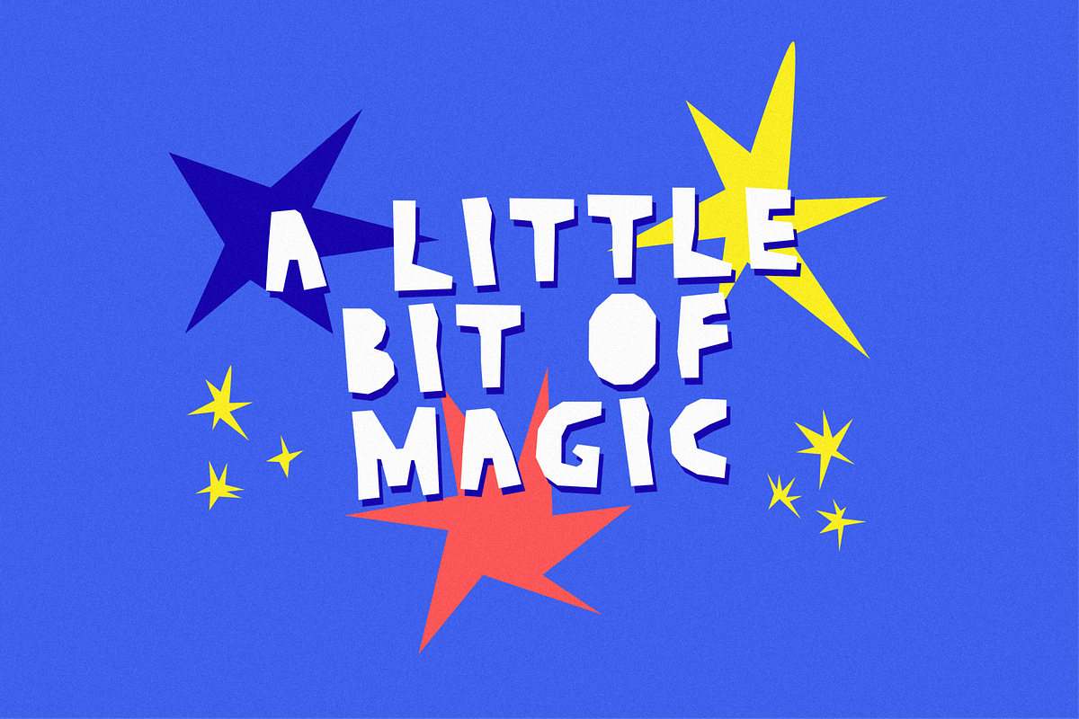 Monday Crunchy Quirky Cutout Font, a Handwritten Font by 24Design Studios (Photo 5 of 9)