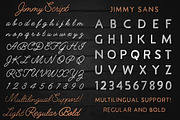 Jimmy Font Duo (5 Fonts) + Extras!, a Script Font by Tom Chalky (Thumbnail 5 of 7)