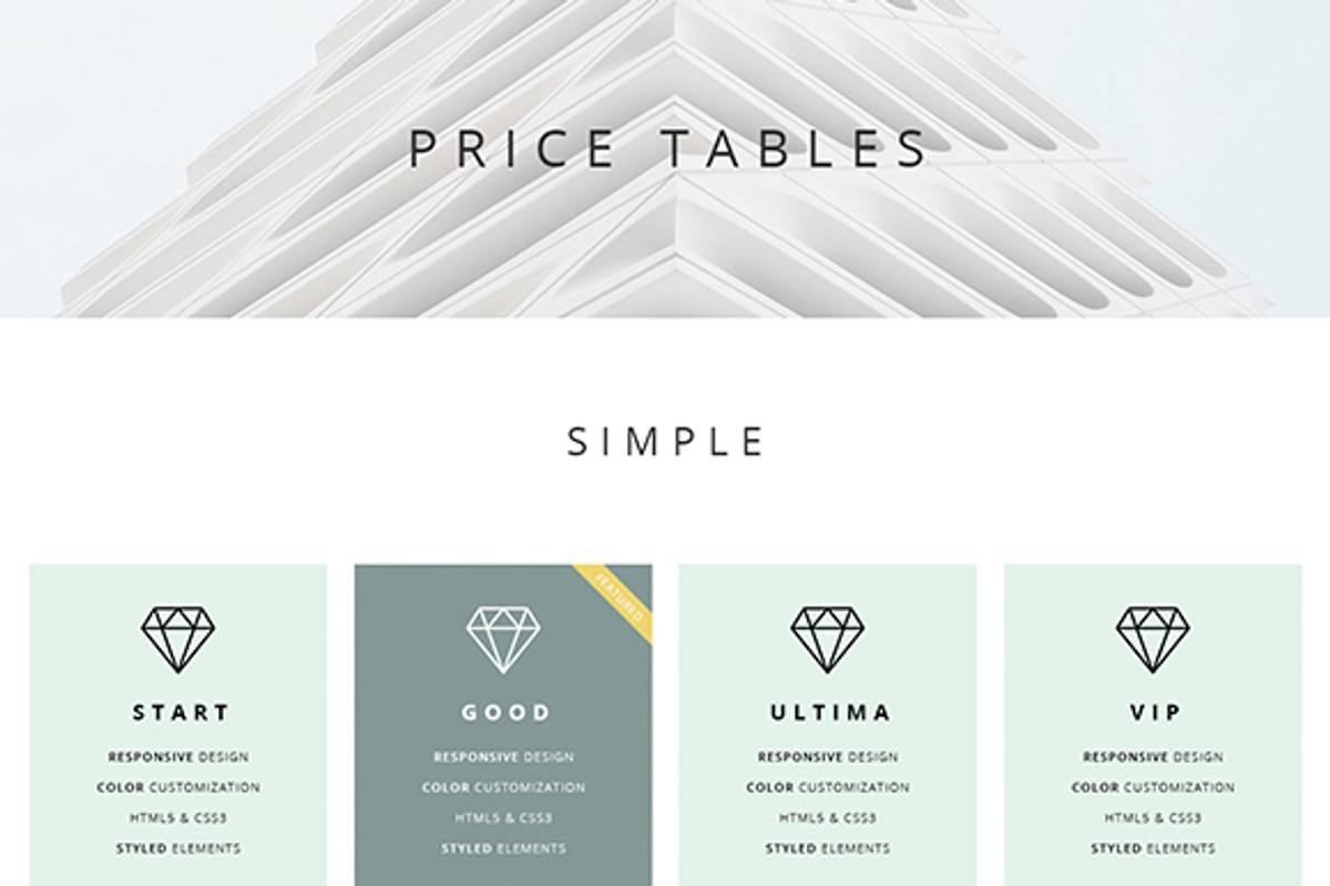 Pricing Tables, a Templates & Theme by TarasKot (Photo 1 of 2)