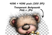 21 Teddy Bear Birthday Party Clipart, a Graphic by one-touch (Thumbnail 18 of 18)