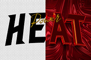Heat 3D editable text effect, a Layer Style Add-On by Hello Muh (Thumbnail 2 of 2)