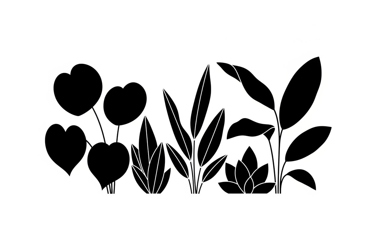 Minimal Botanical Leaf Silhouette Bu, an Illustration by Creativeshirt (Photo 49 of 51)