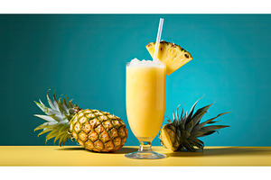 exotic top pineapple fruit ai, a Food & Drink Photo by pikepicture