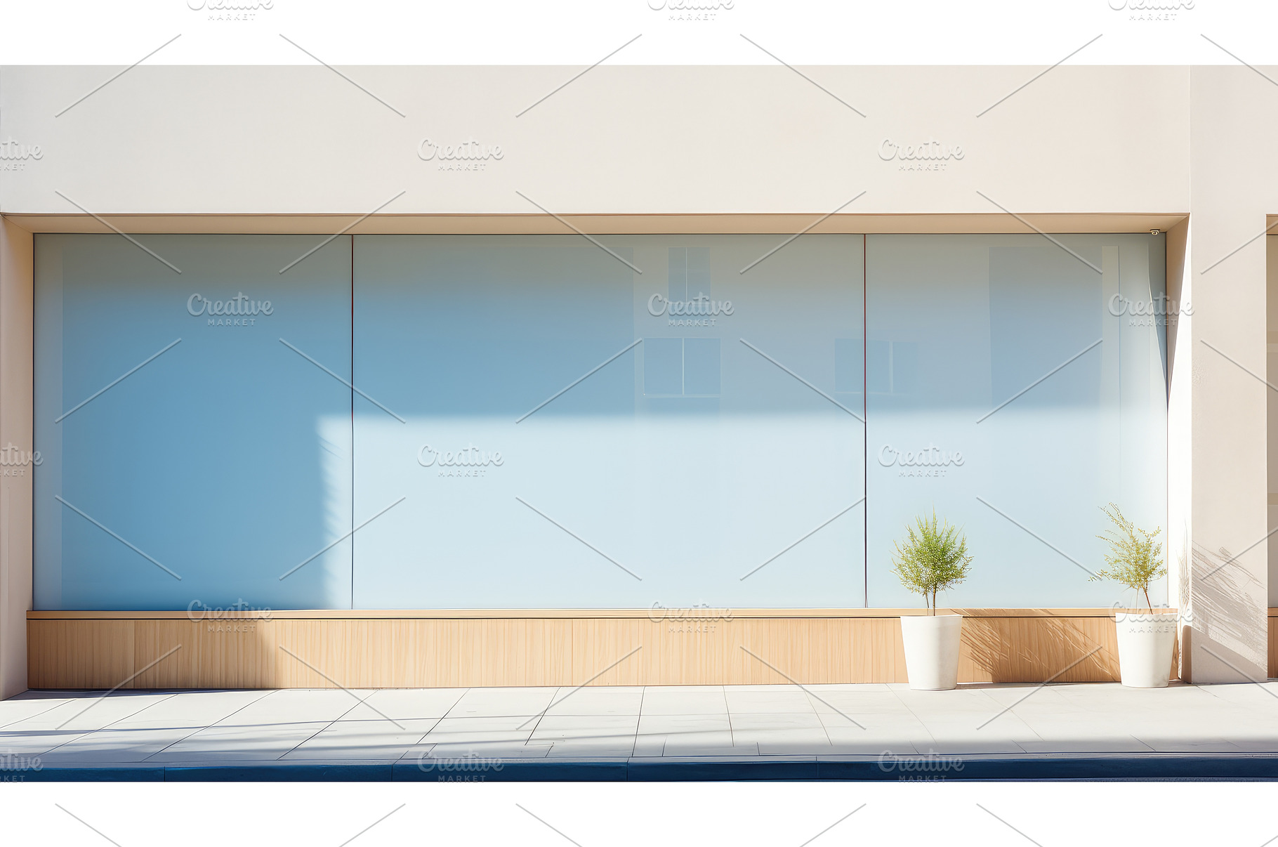 view bright building shop background, an Architecture Photo by pikepicture