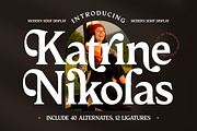 Katrine Nikolas Modern Serif, a Serif Font by timelesstype.co (Thumbnail 1 of 20)