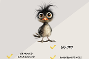QUIRKY FARM ANIMALS CLIPART BUNDLE, an Animal Illustration by Daring Digies (Thumbnail 8 of 10)