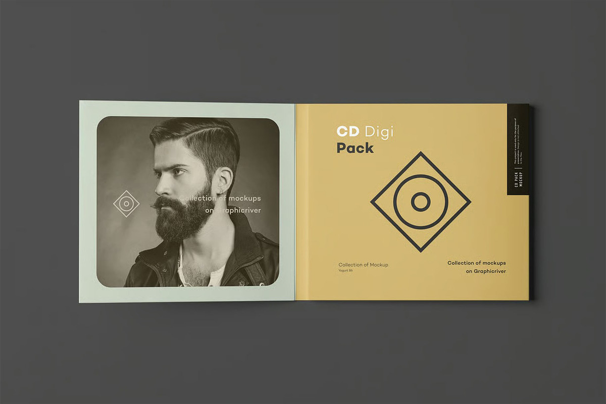 CD Digi Pack Mock-up, a Product Mockup by zippypixelstudio (Photo 11 of 15)