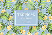 Seamless pattern of tropic flowers., a Pattern Graphic by Kotkoa (Thumbnail 1 of 7)