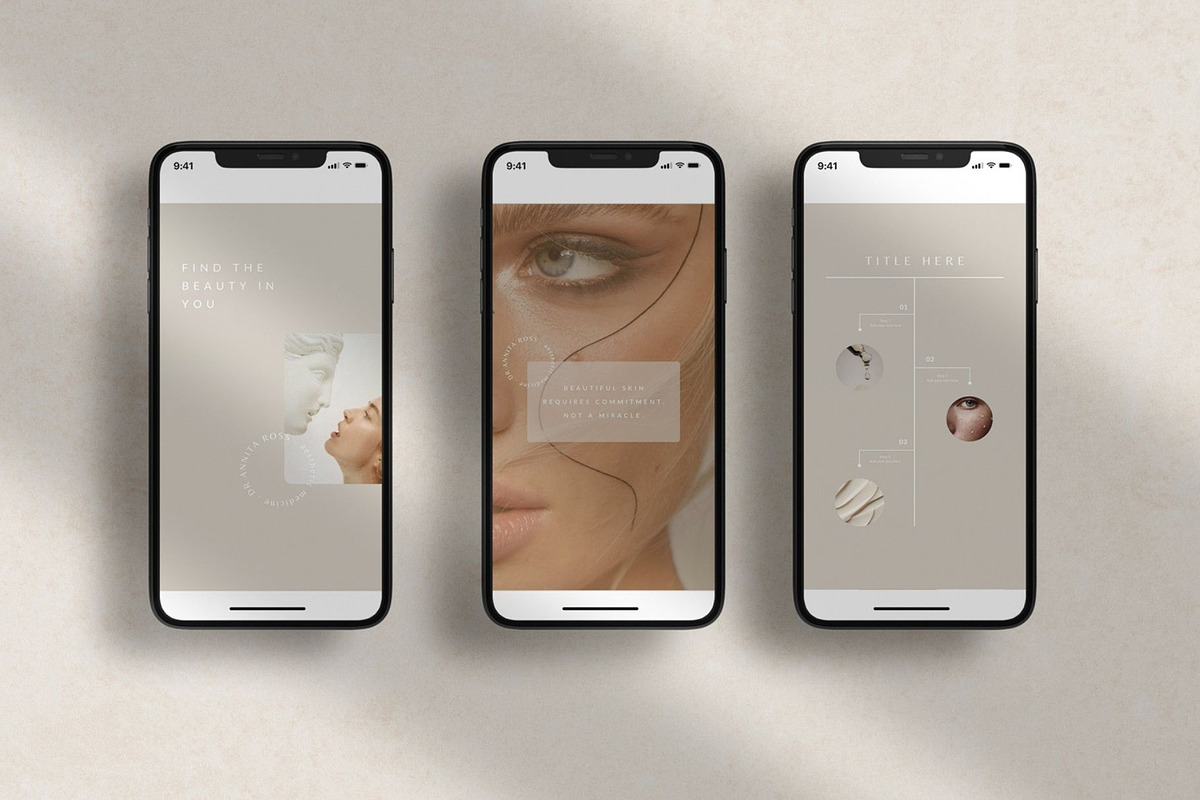 BELLE Instagram templates Canva, a Social Media Template by Studio Suvelle (Photo 2 of 7)