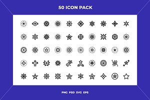 Stars icons, an Outline Icon by Wencory