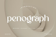 Penograph Elegant Typeface, a Sans Serif Font by Moodtype (Thumbnail 1 of 7)