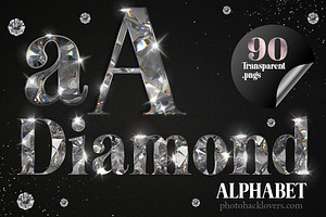 Diamond Alphabet Clip Art