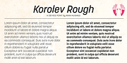 Korolev Rough, a Sans Serif Font by Device (Thumbnail 2 of 8)