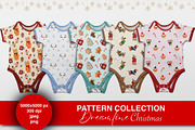 Christmas seamless patterns set, a Pattern Graphic by Dreamline Desings (Thumbnail 1 of 10)