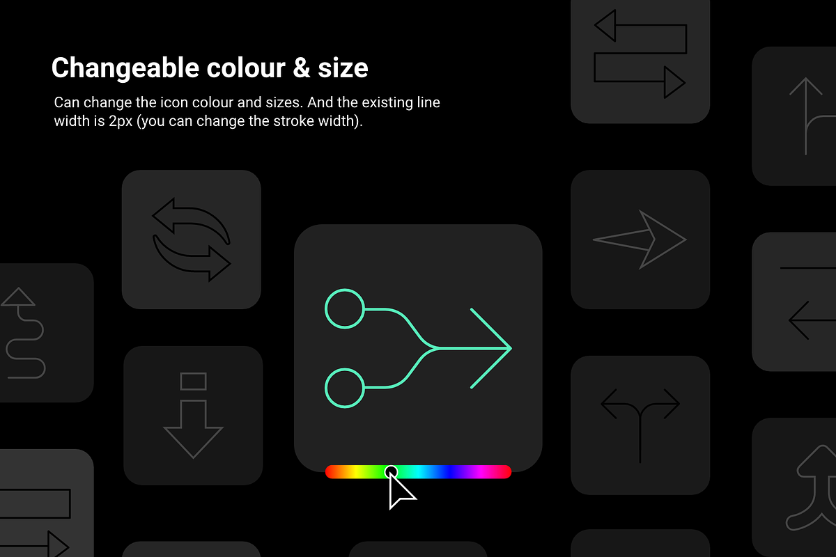 Minimal line arrow icon set, an Outline Icon by Ragul Creates (Photo 3 of 6)