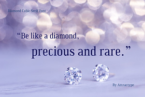 Diamond Cubic Modern Serif Font