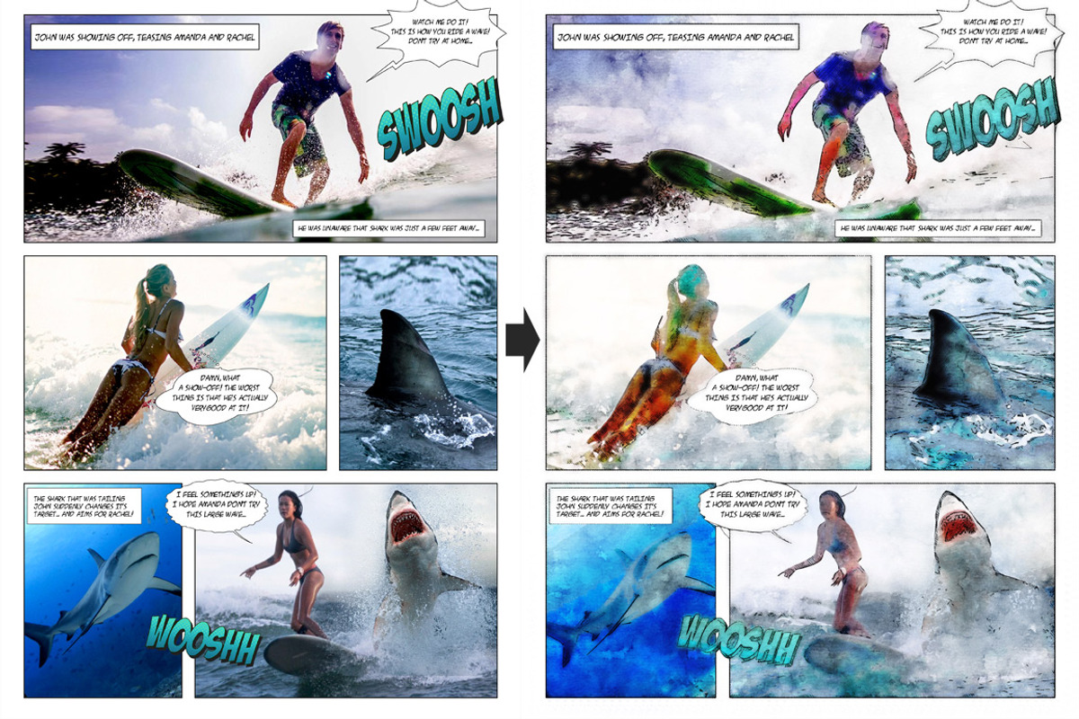 Aquarelle Comic Book Creator, an Action Add-On by the little wonder shop (Photo 2 of 5)