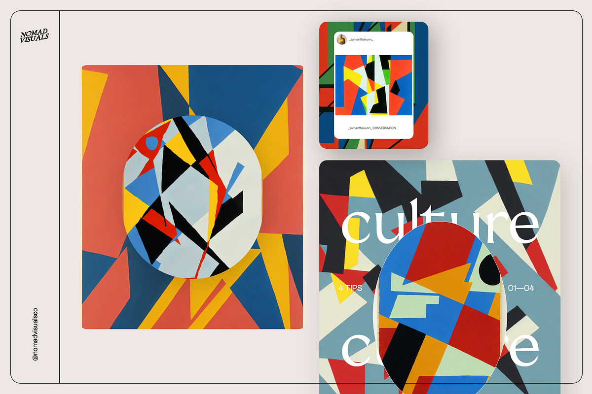 Bauhaus Paintings, a Decorative Illustration by Nomad Visuals (Photo 9 of 21)