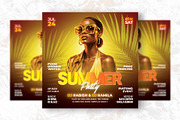 Summer Party Flyer Design Template, a Flyer Template by Shajib Shikder (Thumbnail 2 of 2)