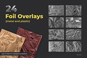 24 Foil Overlay Textures, a Texture Graphic by h3design (Thumbnail 1 of 5)