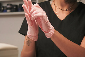 Beautician work nail treatment woman hand manicure, a Person Photo by Photo Drive Studio