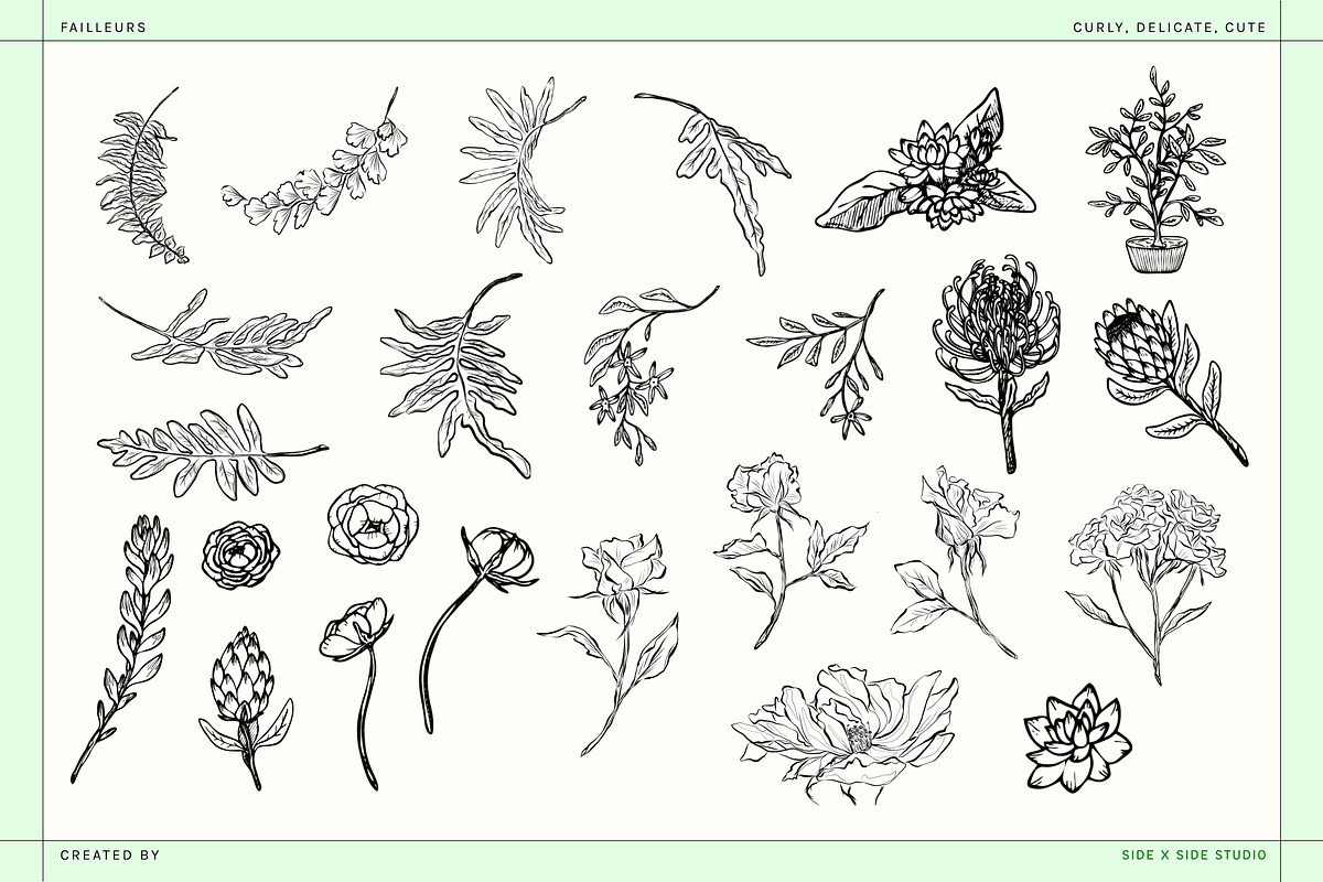 Failleurs Handwritten Font + Icons, a Handwritten Font by Side X Side Studio (Photo 3 of 5)
